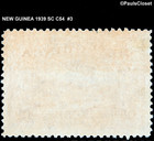 New Guinea 1939 Sc C54 Plane Over Bulolo Goldfield 9p Dull Violet Used F vf  3