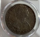 1799 Peru 8 Reales Silver Coin Pcgs Unc