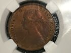 Ngc Unc Details 1861 Nova Scotia Large Rosebud One Cent-dec003