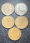 1928s F  1928s F  1917s Vf  1917s Vf  1933d Vf Lincoln Cents Set Of 5  Custom 