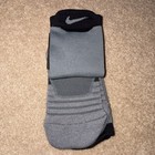 Rare Nike Grey Elite Versatility Crew Basketball Socks Size Men M