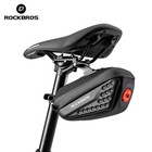 Rockbros Bicycle Rear Seat Saddle Bag Waterpoof Cycling Seat Bag With Taillight