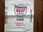 C 1960 Pillsbury s Best Xxxx Flour 50 Lbs Sack Cloth Bag Vintage Advertising