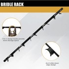 2pcs Wall Mounted 5 Spot Bridle Rack-rounded Tack Rack For Hanging Horse Bridles