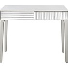 40  Silver Mirrored Glass Console Table