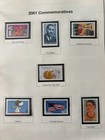 2001 Us Commemorative Stamp Year Set 82 Stamps   6 Sheets panes Mnh