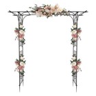 Outdoor Metal Garden Arch Gothic Arbor Garden Trellis For Climbing Plant Growing