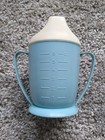 Smurf Baby Toddler Sippy Cup Blue Plastic 1980s 80s Vintage Smurfs Collectible
