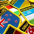200  Country Flags Patch Iron On Sew On Embroidered Patch Arm Badge Palestine