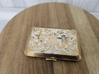 Vintage Powder Compact 1930   s Richard Hudnut  Art Deco Gold Makeup Cosmetics 