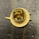 Nasa Logo Lapel Pin Enamel Gold Tone