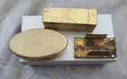 3 Vtg 1950s 1960s Lipstick Holders Mirrors Max Factor    Avon   Martex   Vintex