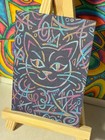 Aceo Print Of Graffiti Sketch Cat From Original Art By Mojokat_madefromscratch