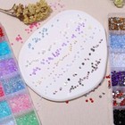 3500 Pcs Round Resin Flat Bottom Color Glitter Rhinestones Diy Nail Decoration