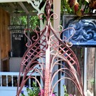 Metal Wrought Iron Hanging Flower Planter Basket Rust 30 
