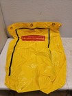  6  Rubbermaid Commercial 6183 Zippered Yellow Vinyl Cleaning Cart Bag 