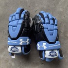 Under Armour Command Pro Lacrosse Gloves 12  Medium Black Blue Legacy Gear Up