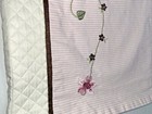 2 Kids Line Luxury Valances Curtains Pink White Stripe Nursery Girls Room Floral