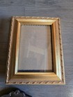 Vintage Wood Brass Metal Ornate Picture Frames Lot Of 3 Small Decorative Frames