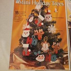 Lot 5 Christmas Plastic Canvas Pattern Booklets Holiday Decor Ornaments Critters