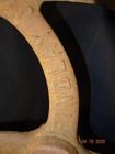 Antique Cast Iron Steering Wheel  B  T  D   Co   Findlay Ohio