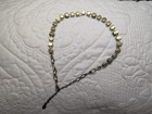 Sweet Romance Vintage Necklace Bronze Metal And Varied Crystals  Great Condition