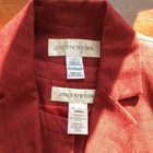 Jones New York Vintage Women   s Linen Blazer    Vest Set Usa Size 12 Mulberry Euc