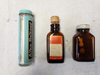 Vintage Alka-seltzer  Heet  And Maalox No   Glass Bottle With Metal Screw On Lid