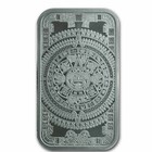 Aztec Calendar Silver Bar - 1 Oz Silver - Mayan Tenochtitlan Mexico
