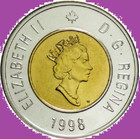 1998 Canada Proof-like Toonie Two Dollar Coin  Mint Unc  2 Toon