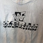 Vintage 90s Wwf Wrestling Shirt White Cotton Shirt Rare Design Xl