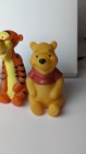 Vtg Winnie The Pooh Hard Rubber Figures Disney Pooh Eeyore Tigger Honey Pot 