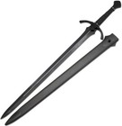 Medieval Warrior 42  Black Claymore Sword 1065 Carbon Steel Full Tang Blade