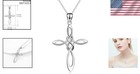 Elegant Celtic Knot Cross Necklace In 925 Sterling Silver - Perfect Gift For    