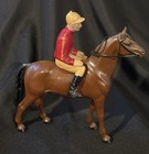 Hartland Plastics  turf King  Racehorse With Jockey
