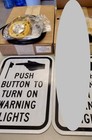 Yellow Bulldog Pedestrian Push Button Kit With Associated Signage  Nib