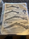 9 Double Sided Loose Pages Of Vintage Guns Ammo From 1920   s  Catalog