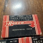 Vintage Arrow Tack Pointed Staples In Original Box Lot Of 3