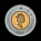 Canada  1999  2 Dollars  Silver - Qeii  Polar Bear  Gilt Toonie Frosted Proof 1