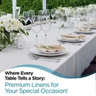 White Rectangle Tablecloth 90x132 90x156 60x102 60x126 Inch Polyester Wedding