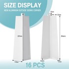 Therwen 16 Pcs White Aluminum Siding Corners Outside