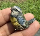 Original Antique Austrian Vienna Cold Painted Bronze Of Great Tit Songbird