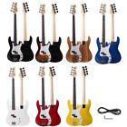 New 8 Colors Glarry 4 String Right Handed Electric Guitar Bass Bag Strap Wire