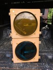 Aluminum 12    Traffic Signal Green Yellow Left Turn W Visors   New Durotest Bulbs