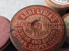 Antique Wooden Thread Spools Lot Of 9 Vtg Sewing Accessory Aunt Lydia s Crak s