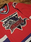 Vintage Ahl Lowell Lock Monsters Minor League Hockey Reebok Jersey 98-2006 L xl