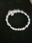 Retired Disney Parks Alex And Ani Silver And Light Blue Dream Bracelet