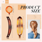 12 Pcs Banana Hair Clips For Women Classic Clincher Double Combs Large Fishtail