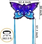 Joyin Blue Butterfly Kite Easy To Fly Huge Kites For Kids And Adults