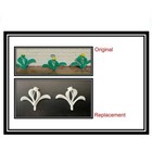 Marx  contemporary  rooster  Ranch  Dollhouse Replacement Part  Flowerbed Flower